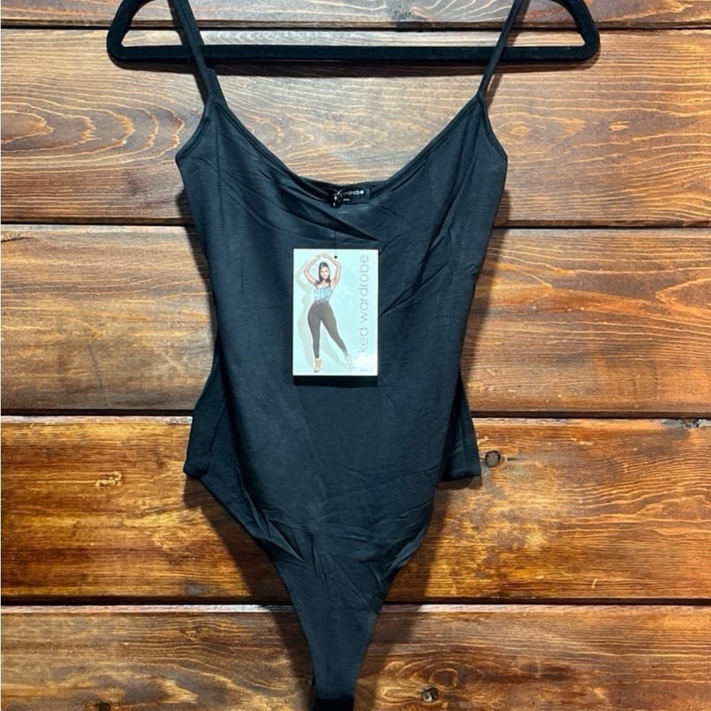 Naked Wardrobe Classic Black Bodysuit